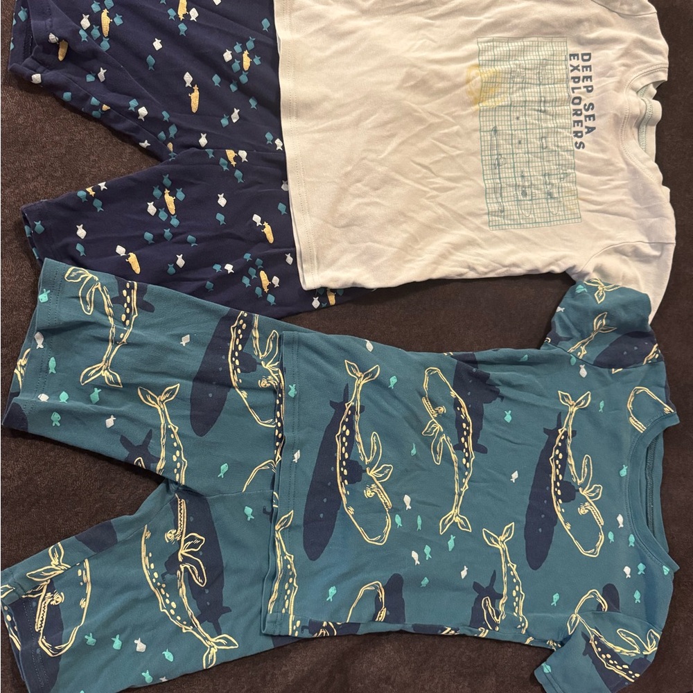 Carter's Blue and White Kids Pajama Sets